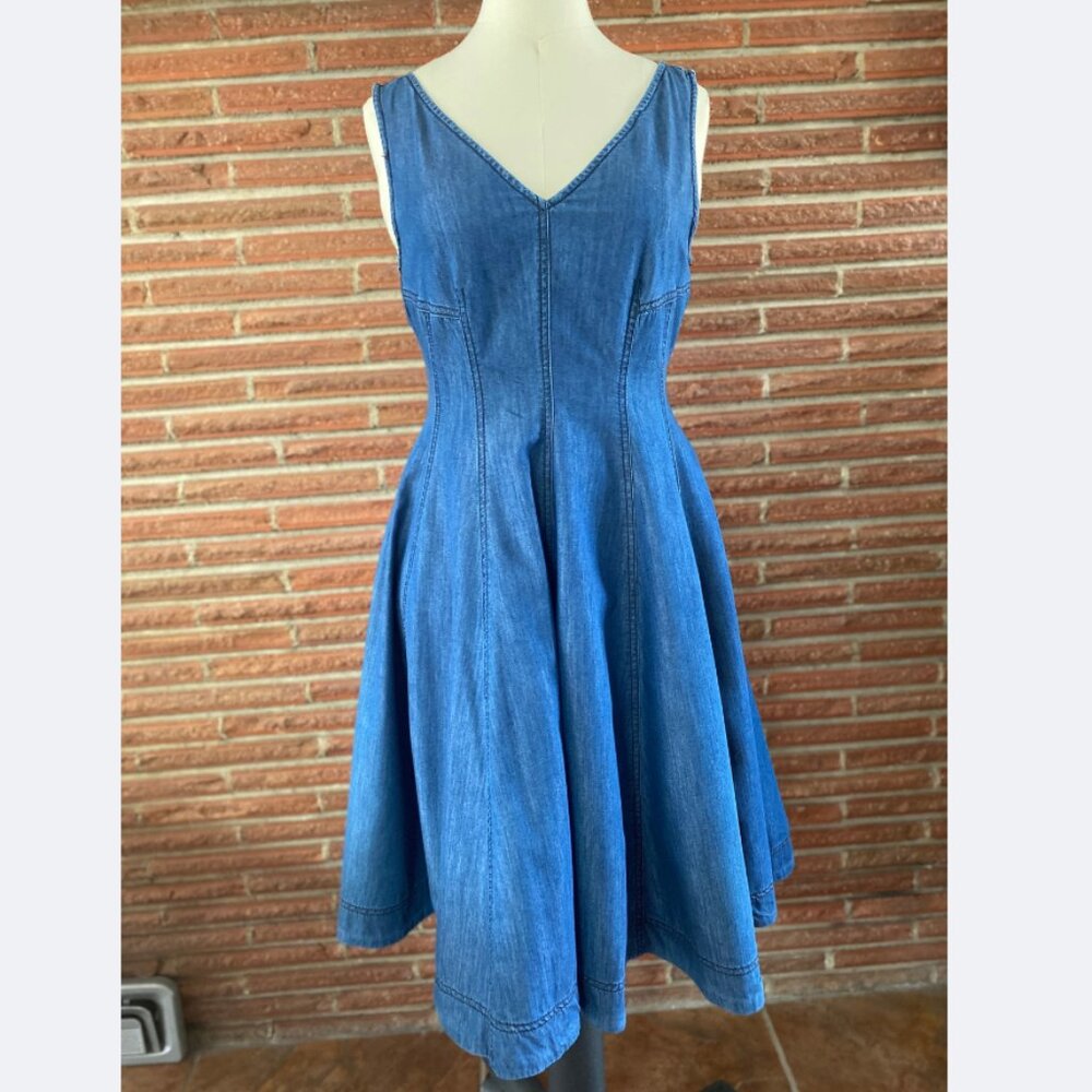 Anthropologie Holding Horses Denim Dress, Size 6